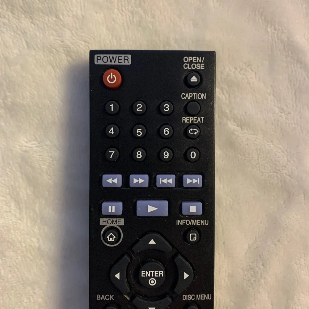 LG AKB75135401 Black Blu-ray Disc‎ Player Remote Control Black Replacement Works